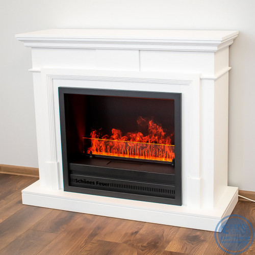 Электрический  очаг Schones Feuer 3D FireLine  HUGO 26 + Blue Effect Flame (с эффектом cинего пламени)-5