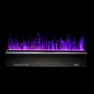 Электрический паровой очаг Schones Feuer 3D FireLine 1000 Pro RGB со стальной крышкой