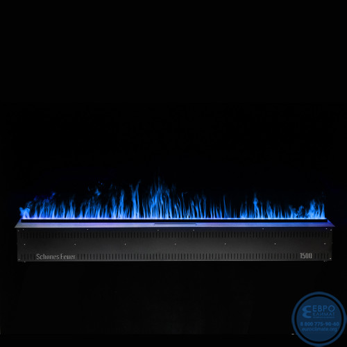 Электрический паровой очаг Schones Feuer 3D FireLine 1500 Pro RGB со стальной крышкой-7