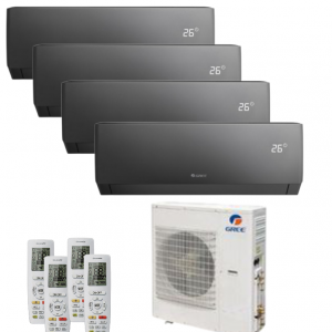 Мульти сплит-система инверторная Gree серия Pular Black R32 4xGWH09AGCXB-K6DNA4F/I/GWHD(36)NK6OO (25м+25м+25м+25м)