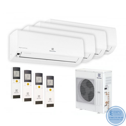 Мульти сплит-система инверторная Electrolux серия Portofino 4хEACS/I-09HP FMI/N8_ERP /EACO/I-36 FMI-4/N8_ERP (25м+25м+25м+25м)