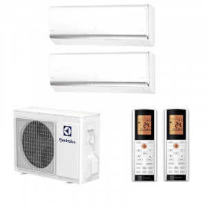 Мульти сплит-система инверторная  Electrolux серия Portofino 2хEACS/I-09HP FMI/N8_ERP /EACO/I-18 FMI-2/N8_ERP (25м+25м)