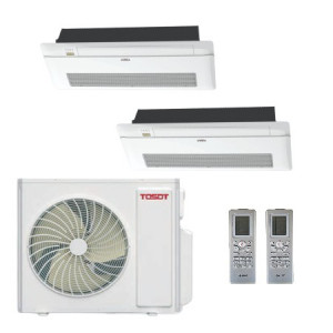 Мульти сплит-система инверторная кассетная TOSOT 2xT18H-FC1A/I / TD01 /T36H-FMA2/O (50м+50м)
