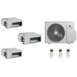 Мульти сплит-система канальная инверторная Dantex серия Flex Profi 3xRK-MB09HG / RK-4M28HGE-W (25м+25м+25м) 