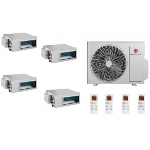 Мульти сплит-система канальная  инверторная Dantex серия Flex Profi 4xRK-MB09HG / RK-4M36HGE-W (25м+25м+25м+25м) 