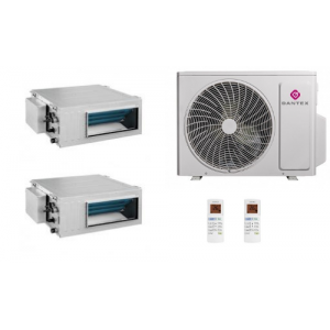 Мульти сплит-система канальная инверторная Dantex серия Flex Profi 2xRK-MB09HG / RK-2M18HGE-W (25м+25м)