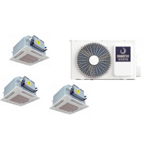 Мульти сплит-система кассетная инверторная Dahatsu серия SMART MULTI 3xDHCSMULT-12/DHMULT-36/4 (35м+35м+35м)