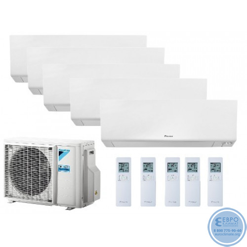 Мульти сплит-система инверторная Daikin серия PERFERA 5x FTXM20R / 5MXM90A9 (20м+20м+20м+20м+20м)