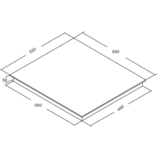 Индукционная стеклокерамическая варочная панель AKPO PIA 6094122FZ-2 BL-5