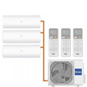 Мульти сплит-система Haier инверторная серия CORAL-M 3 x AS20PS1HRA-M / 3U70S2SR5FA (20м+20м+20м) 