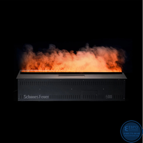Электрический паровой очаг Schones Feuer 3D FireLine 1200 Blue + увлажнитель-5