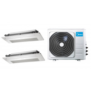 Мульти сплит-система инверторная кассетная Midea 2xMMCBU1-18FRFN8G1/T-MBQ1-UTA/M4OG-36HFN8-Q1 (50м+50м)