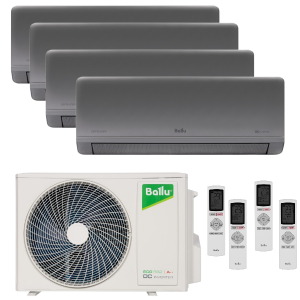 Мульти сплит-система инверторная Ballu серия FM DEFENDER 4 x BSFI-FM/in-09HN8/EU_SV / BA4OI-FM/out-36HN8/EU (25м+25м+25м+25м)