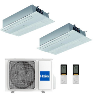 Мульти сплит-система инверторная Haier кассетная 2 x AB50S2SA1FA /P1B-1348IB/5U105S2SS5FA (50м+50м)