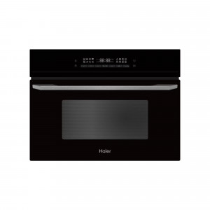 Компактный духовой шкаф Haier черный с СВЧ HMX-BDC399W