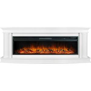 Каминокомплект Rome 60 Белый с очагом Vision 60 LOG LED