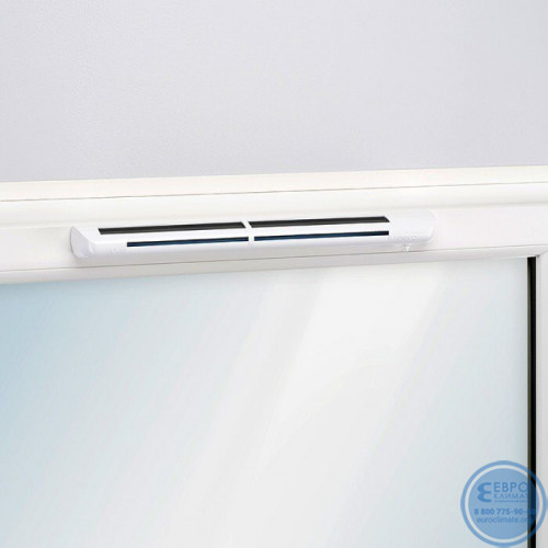 Комплект Aereco EHM1282 (оконный клапан EHM1276 + стандартный козырек AEA731)