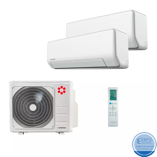 Мульти сплит-система инверторная Kentatsu серия SEMPAI 2xKMGP35HZRN1/K3MRB80HZRN1 (35м+35м)