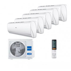 Мульти сплит-система инверторная  Haier серия JADE 5 x AS25S2SJ3FA-W /5U125S2SN1FA (25м +25м+25м+25м+25м)