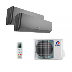 Мульти сплит-система инверторная Gree серия Pular R32 2xGWH09AGCXB-K6DNA4F/GWHD(14)NK6OO (20м+20м)