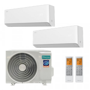 Мульти сплит-система инверторная Hisense серия VIBE PRO MULTI EU DC 2xAMS-09UW4RYCHB00/AMW2-18U4RXC (25м+25м)