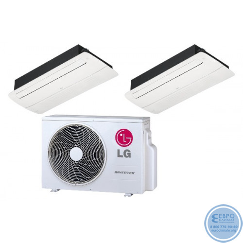 Мульти сплит-система инверторная кассетная LG 2xMT11R.NU1/MU3R21.U23 (35м+35м)