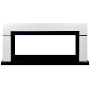 Портал Lindos Белый/чёрный под очаг Vision 60 LED 