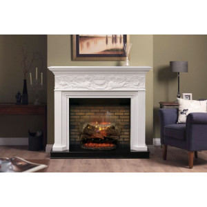 Портал Dimplex Palace Белый с серебром под очаг Symphony 30' DF3020-INT