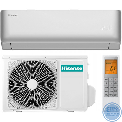 Настенный инверторный кондиционер Hisense AS-10UW4RLCHD00(S) серия VIBE PRO EU DC INVERTER Wi-Fi-4