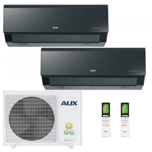 Мульти сплит-система инверторная AUX серия FREE MATCH Inverter 2хAMWM-H09\4R2(CC) / AM2-H14/4DR2 (20м+20м)