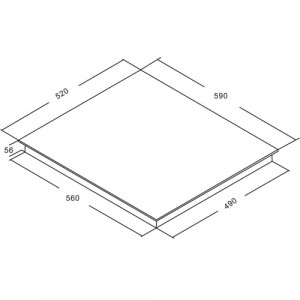 Индукционная стеклокерамическая варочная панель AKPO PIA 6094015K BL