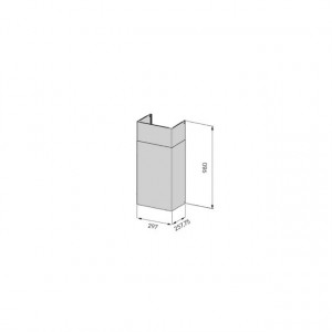 Настенная вытяжка SAVO dCH-65 inox RST 90 см для системы VILPE