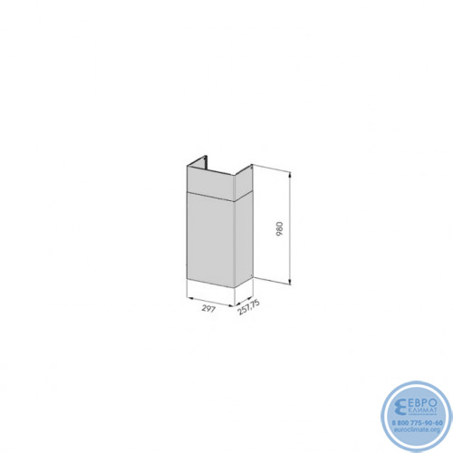 Настенная вытяжка SAVO dCH-65 inox RST 90 см для системы VILPE-5