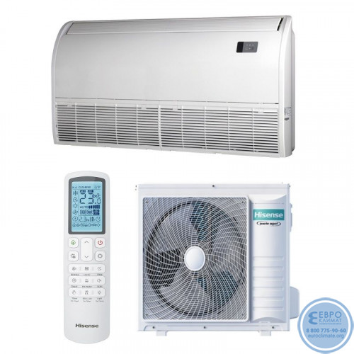Напольно-потолочный инверторный кондиционер Hisense AVT-24UR4RB8 / AUW-24U4RJ7 серия HEAVY EU DC Inverter R32-2