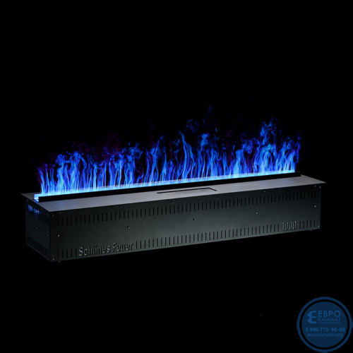 Электрический паровой очаг Schones Feuer 3D FireLine 1000 Pro RGB со стальной крышкой-7