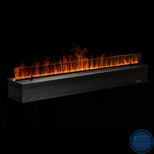 Электрический паровой очаг Schones Feuer 3D FireLine 1500 Pro RGB со стальной крышкой-3