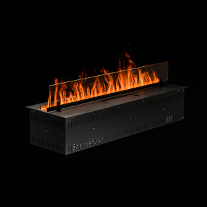 Электрический паровой очаг Schones Feuer 3D FireLine 800 RGB со стальной крышкой