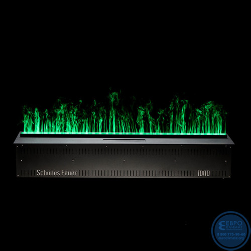 Электрический паровой очаг Schones Feuer 3D FireLine 1000 Pro RGB со стальной крышкой-9