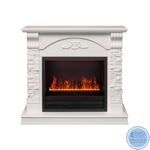Электрический  очаг Schones Feuer 3D FireLine  HUGO 26 + Blue Effect Flame (с эффектом cинего пламени)-4