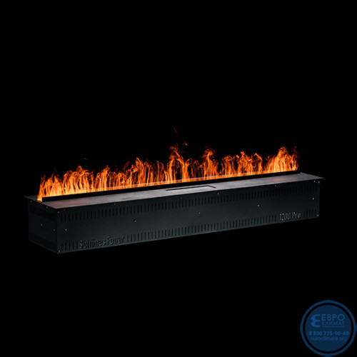 Электрический паровой очаг Schones Feuer 3D FireLine 1200 RGB со стальной крышкой-3