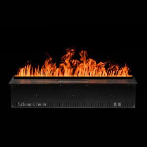 Электрический паровой очаг Schones Feuer 3D FireLine 800 RGB со стальной крышкой