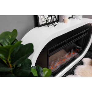 Портал Ellips 42 SFT под очаг Vision 42 LED белый с чёрным