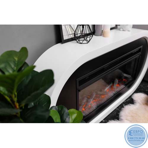 Портал Ellips 42 SFT под очаг Vision 42 LED белый с чёрным-4