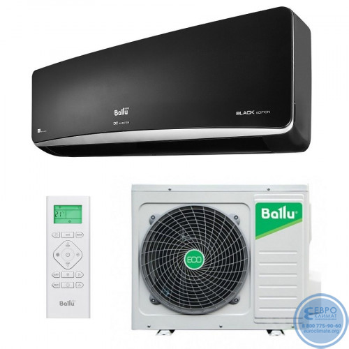 Настенный инверторный кондиционер Ballu BSPI-10HN8/BL/EU серия Platinum DC Inverter Black Edition-7