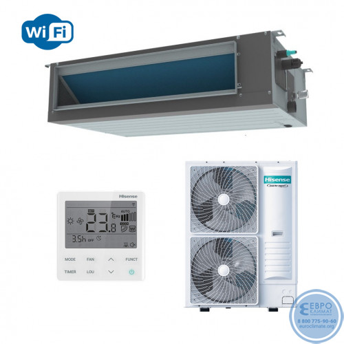 Канальный инверторный кондиционер Hisense AUD-60UX4REH8/AUW-60U6RW8 серия Heavy DC Inverter Wi-Fi