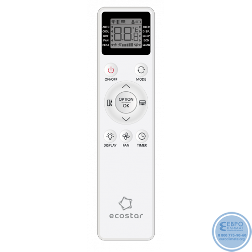 Настенный инверторный кондиционер Ecostar KVS-IRAM07CH серия RADIUM INVERTER-3