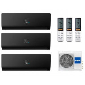 Мульти сплит-система инверторная  Haier серия FLEXIS 3 x AS25S2SF2FA-B / 3U70S2SR5FA (25м+25м+25м)