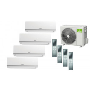 Мульти сплит-система инверторная Lessar серия Flexcool 4xLS-MHE12KCE2 / LU-5HE42FME2 (35м+35м+35м+35м)