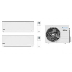 Мульти сплит-система инверторная Panasonic серия COMPACT INVERTER 2xCS-TZ50WKEW / CU-5E34PBD (50м+50м)