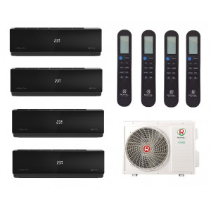 Мульти сплит-система инверторная ROYAL CLIMA серия GAMMA ATTICA NERO 4хRCI-AND09HN / 4TFM-32HN/OUT (25м+25м+25м+25м)